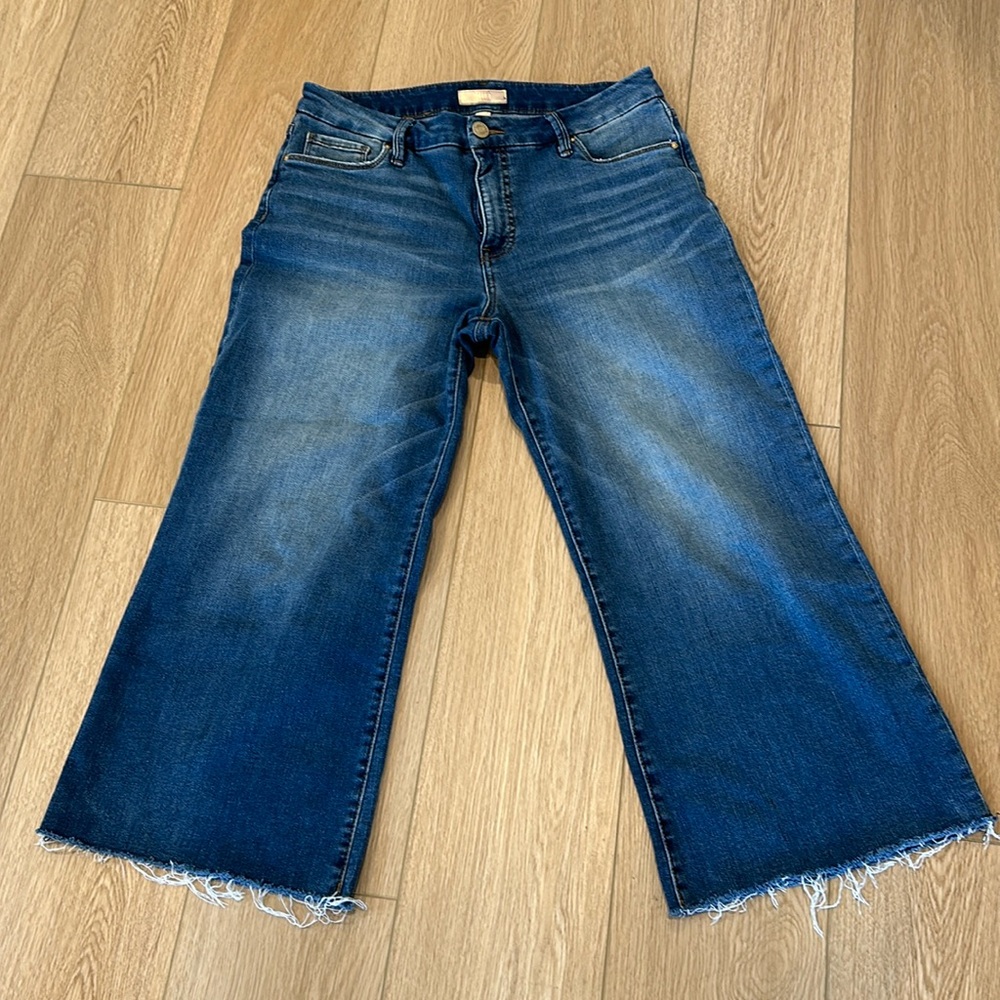 Kut from the Kloth Dark Blue Wide Leg Jeans